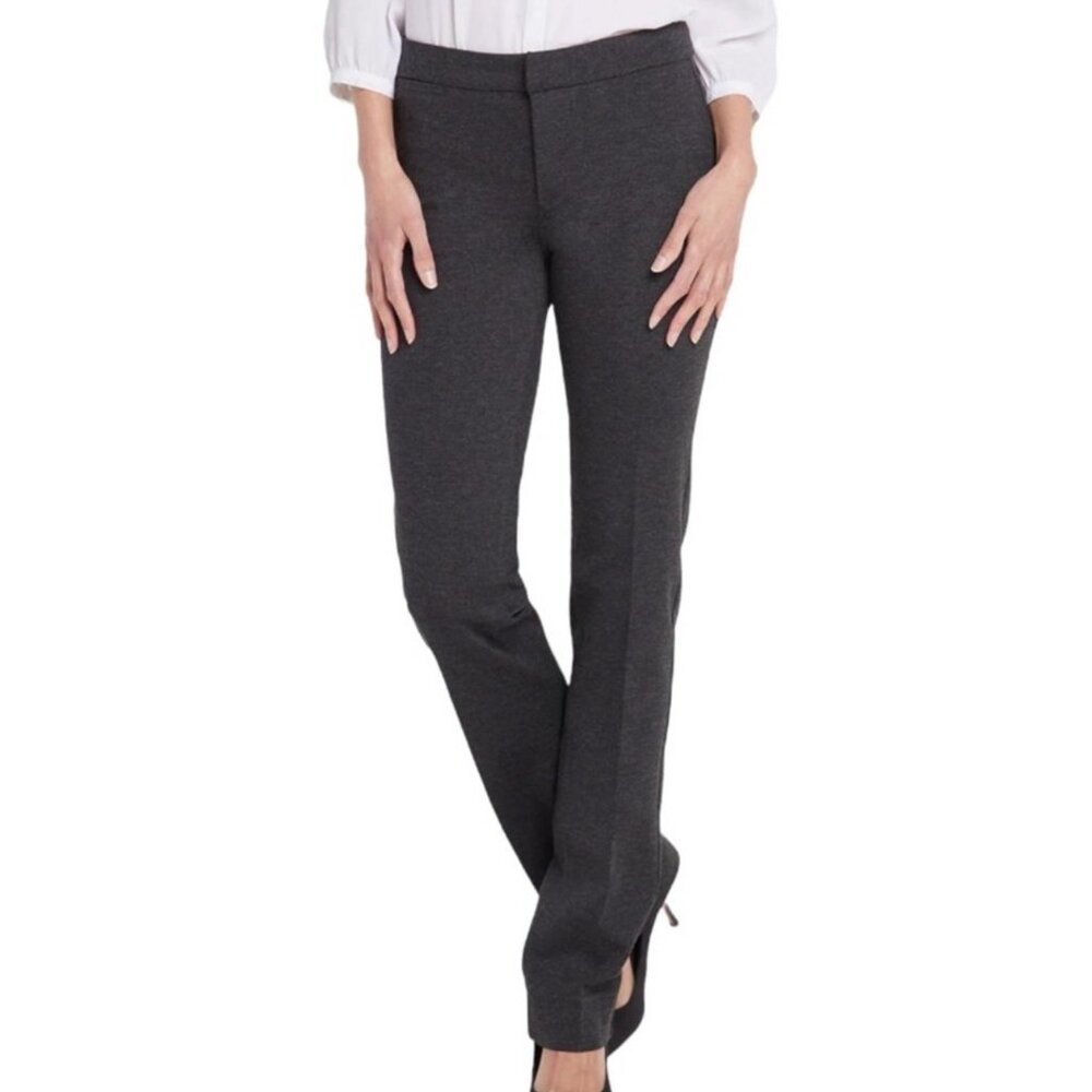 NYDJ Women's‎ NWOT Slim Ponte Trouser Pants Heather Gray | Size 14
